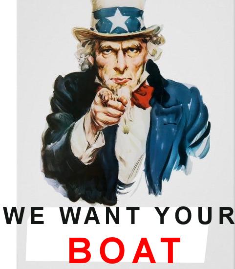 We want your boat