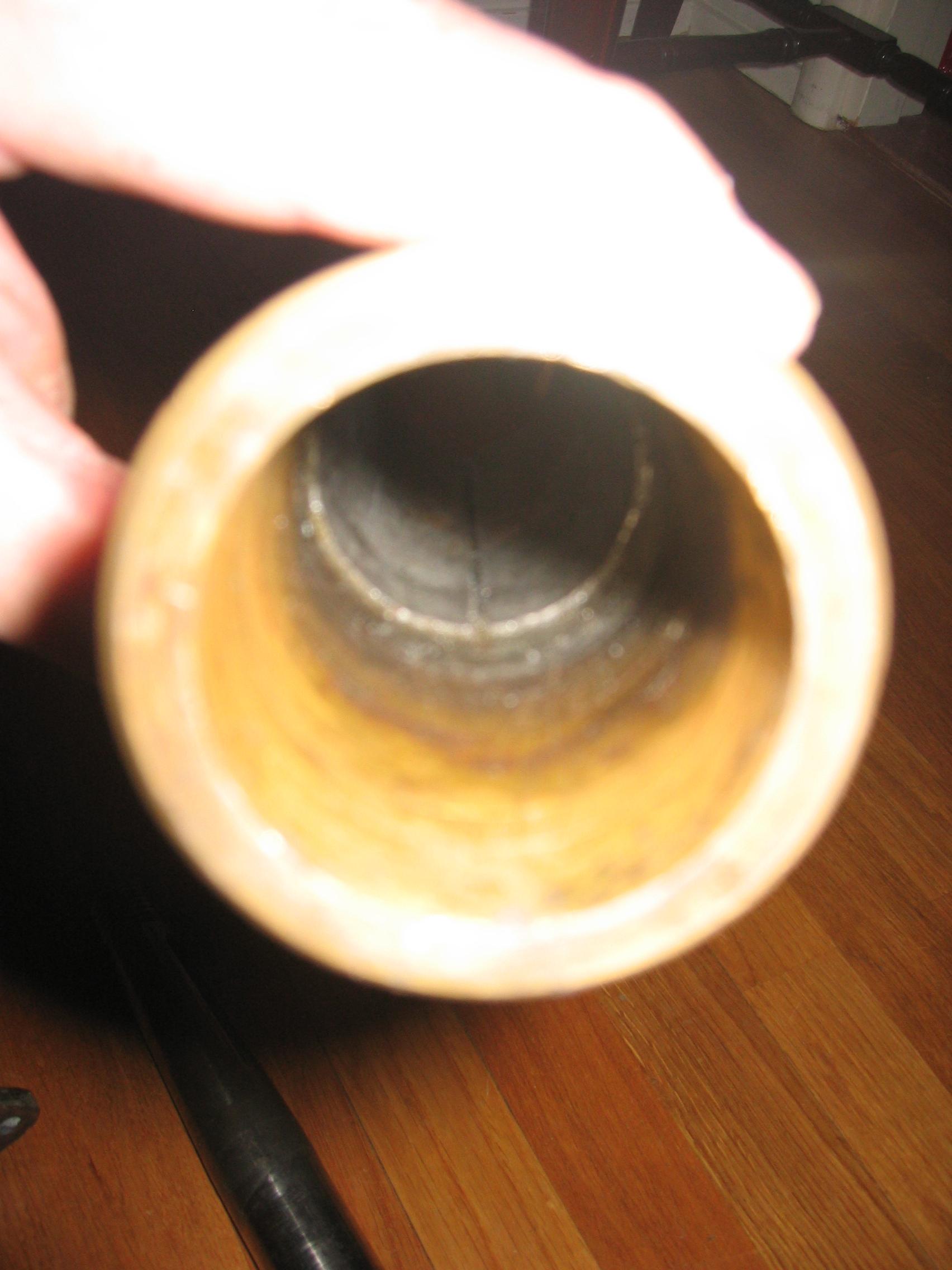 Stern tube with white metal bearing